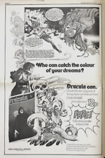 ROLLING STONE MAGAZINE 12 OCT 1972 . SALLY STRUTHERS . DRACULA MAGAZINE ADVERT