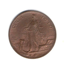 ITALIA Regno 1910 - KM40 - Vittorio Emanuele III - 1 cent tipo prora #WEU
