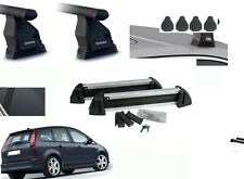BARRE PORTATUTTO FORD C-MAX ANNO 2006+PORTASCI 4 PAIA ALLUMINIO 2 SERRATURE
