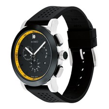 Orologio Movado Signature Sport Uomo Silicone 44mm Cronografo Svizzero 0607918