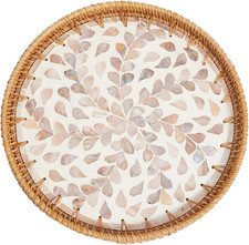 Vassoio Rotondo in Rattan