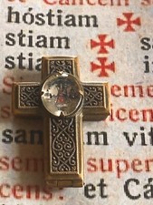 RARO RELIQUIARIO BRONZO enkolpion D.N.J.C.: Splendido - Città del Vaticano - primi '900