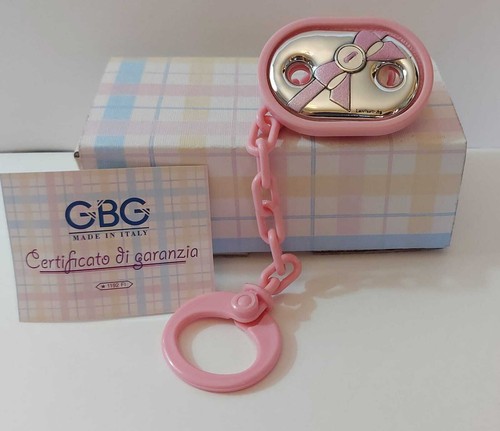 Spilla ovale portaciuccio rosa - spilla,