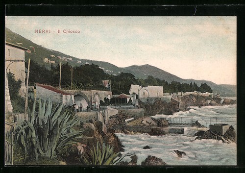 Cartolina nervi chiosco - cartolina,