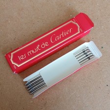 CARTIER - 5 Refill 902 Black Color, MINI DIABLO DE CARTIER Vintage NOS - Francia