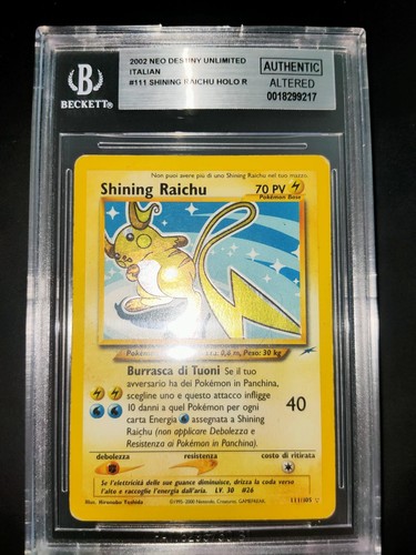 Pokemon shining raichu neo - shining,