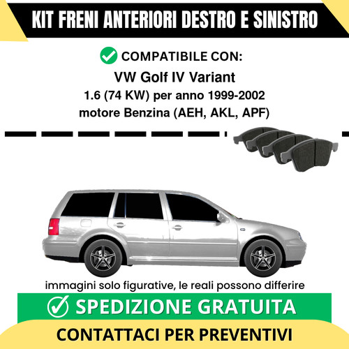 Pastiglie freno anteriori - pastiglie, per