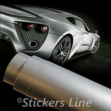 Pellicola adesiva GRIGIO ARGENTO LUCIDO alluminio wrapping tuning auto moto