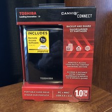 Toshiba Canvio Connect 1 TB esterno 5400 RPM (HDTC710XS3A1) portatile nuovo!