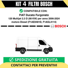 KIT BOSCH 4 Filtri tagliando