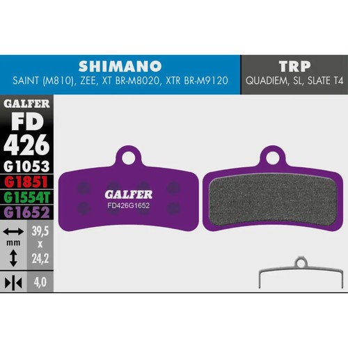 Pastiglia freno disco galfer - pastiglia,