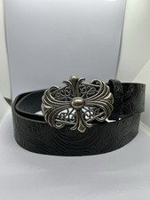 Chrome Style Y2K Black Belt
