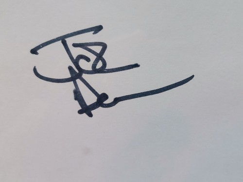 Queen john deacon - signed, paper