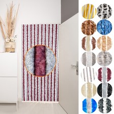 Tenda a Strappo 100x210cm per Porta Protezione Insetti Ciniglia Camper Terazza