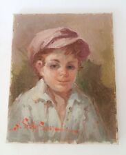 ♥ OLIO SU TELA ANGELO SANSONE DIPINTO QUADRO RITRATTO OPERA UNICA ANNI 70