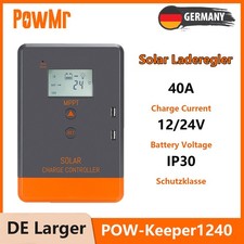 Regolatore di carica solare Pomwr 12v/24v 20a 30a 40a Mppt regolatore caricatore solare doppio usb 