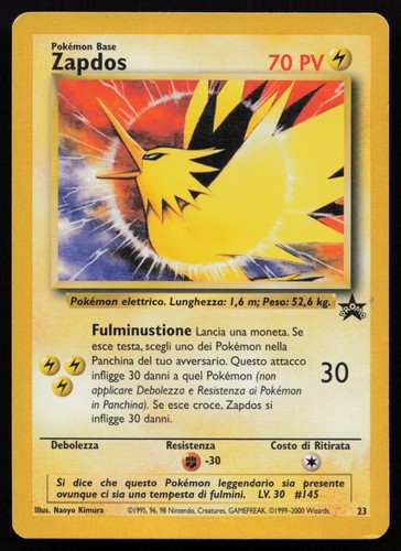 Pokemon zapdos wizards - pokemon, ex