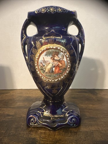 Vaso urna porcellana blu