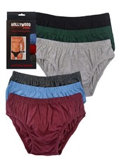 6 PK MEN'S BIKINI BRIEFS LOW