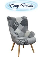 POLTRONA IMBOTTITA IN TESSUTO