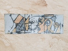 Quadro Astratto Composizione Di Mattonelle Granatine Fatte A Mano Marmo Italiano