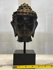 Testa di Buddha in metallo