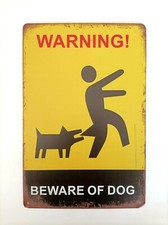 Targa warning beware of dog