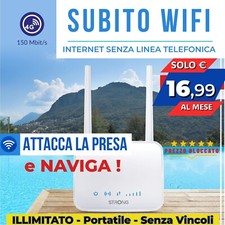 SUBITO WIFI MODEM ROUTER WIFI CON INTERNET ILLIMITATO A 16,99€ SENZA VINCOLI