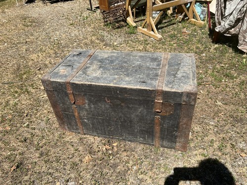 Baule legno massello con - in,