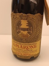 Bottiglia Di Vino Amarone 1969.