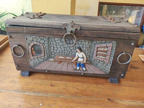 Antico piccolo baule legno - piccolo,