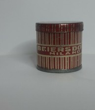 SCATOLA IN LATTA LEUCOPLASTO, CEROTTO IN CAUCCIU' DA COLLEZIONE