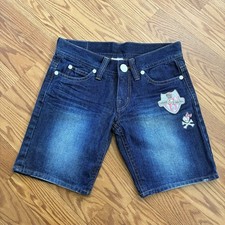 Toki Doki Hello Kitty Sanrio pantaloncino jeans blu donna medio
