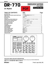 Boss DR-770 Service Manual with Electronic Schematics (ENG/JAP)