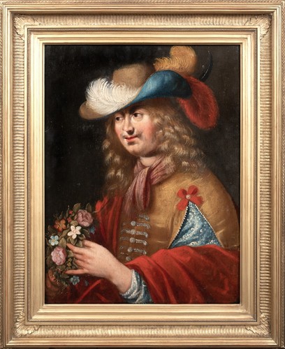 Cappello piumato ritratto