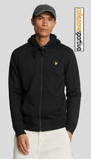 FELPA MAGLIONE LYLE & SCOTT ZIP THROUGH HOODIE ML420VOG-Z865 col. nero