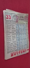 SCHEDINA TOTOCALCIO 33/1958 COLLEFERRO TRIESTINA MONZA CREMONESE CASALE VARESE