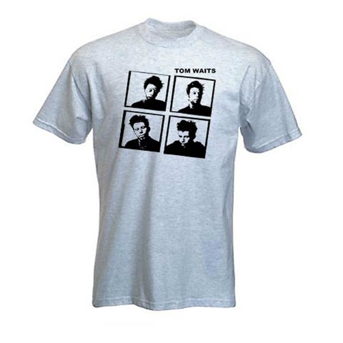 Shirt tom waits grigio - t-shirt,