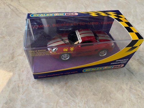 Porsche scalextric red boxster - red,