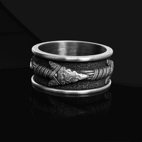 Anello fascia con - a, freccia
