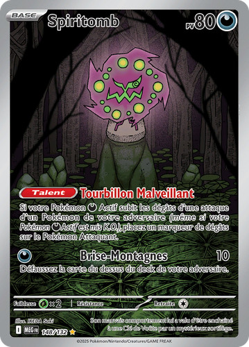 Carte pokémon spiritomb - carte,