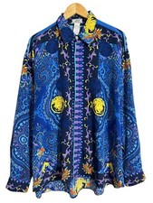 Gianni versace camicia stampata, vintage anni 90s