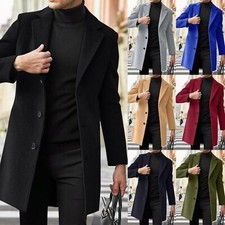 Cappotto trench uomo monopetto