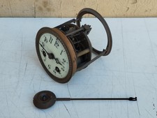 ANTICO MECCANISMO PER OROLOGI OROLOGIO PARIGINA MOLLE FUNZIONANTI + PENDOLO