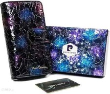 Portafoglio Donna Portamonete Portatessere Pierre Cardin Blu Viola