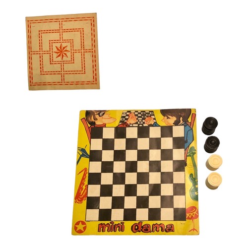 Scacchiera mini dama tris - scacchiera,