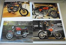 70s MOTORCYCLE POSTCARDS--MAXIMOTO VINTAGE  EPOCA. -HONDA-NORTON-BMW-MONTESA