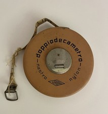 Vintage Doppio Decametro Da Geometra 