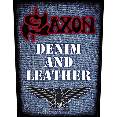 Saxon back patch denim - back, &