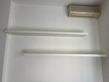 Coppia di mensole bianche IKEA modello LACK 190cm